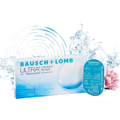 [PA12-Res500ml-6] Bausch + Lomb Softlens 59 (-4.00, Clear, 6 Lens Pack) 
