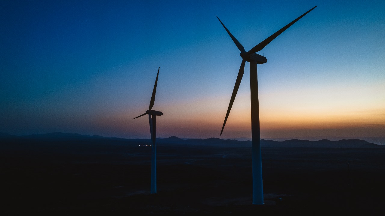 Image showing windmills captured in Kenya