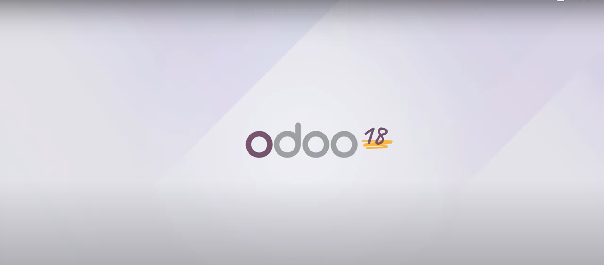 Image displaying the Odoo 18 logo